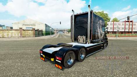 Silver Dragon skin für den Scania T truck für Euro Truck Simulator 2