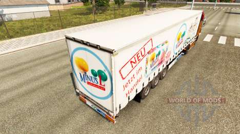 Haut MinusL auf einen Vorhang semi-trailer für Euro Truck Simulator 2