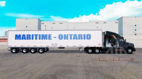 Quatre essieux de la semi-remorque pour American Truck Simulator