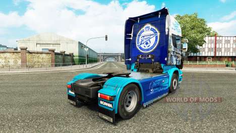 La peau sur le tracteur Scania pour Euro Truck Simulator 2