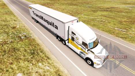 La peau TransMaquila sur tracteur Kenworth T680 pour American Truck Simulator
