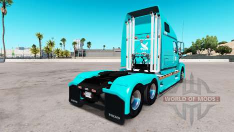 La peau TUM sur les camions Volvo VNL 670 pour American Truck Simulator