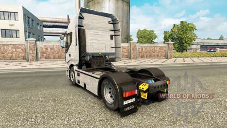 Brushed Alu-skin für Iveco-LKW für Euro Truck Simulator 2