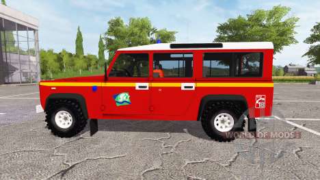 Land Rover Defender 110 feuerwehr für Farming Simulator 2017