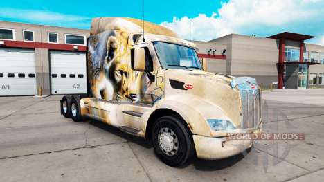Leon de la peau pour le camion Peterbilt 579 pour American Truck Simulator