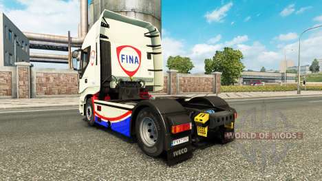 La peau de la FINA sur le camion Iveco Hi-Way pour Euro Truck Simulator 2