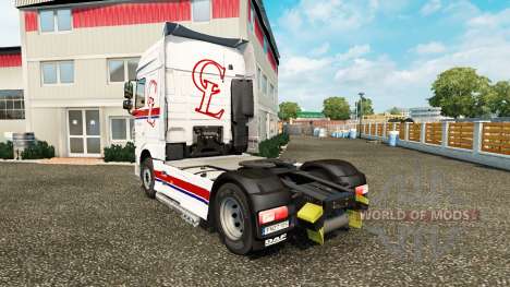 La Peau Chr.Lund sur tracteur DAF pour Euro Truck Simulator 2