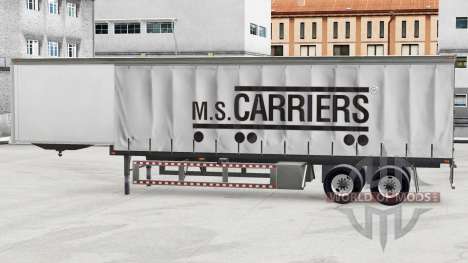 La peau de M. S. Transporteurs sur un rideau sem pour American Truck Simulator