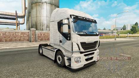 Brushed Alu-skin für Iveco-LKW für Euro Truck Simulator 2