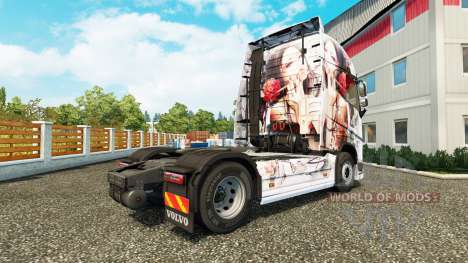 La peau Artistique Fille chez Volvo trucks pour Euro Truck Simulator 2