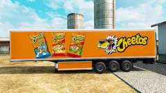 La peau Cheetos sur frigorifique semi-remorque pour Euro Truck Simulator 2