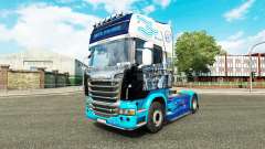 La peau sur le tracteur Scania pour Euro Truck Simulator 2