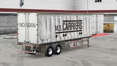 Skin M. S. Carriers auf einen Vorhang semi-trailer für American Truck Simulator