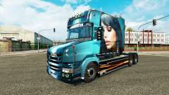 Belle Fille à la peau pour camion Scania T pour Euro Truck Simulator 2