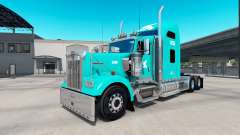 La peau TUM sur le camion Kenworth W900 pour American Truck Simulator