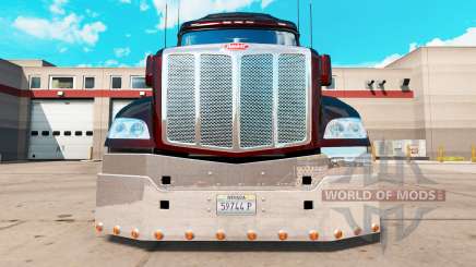 Chrom-Stoßstange für einen Peterbilt 579 Traktor für American Truck Simulator