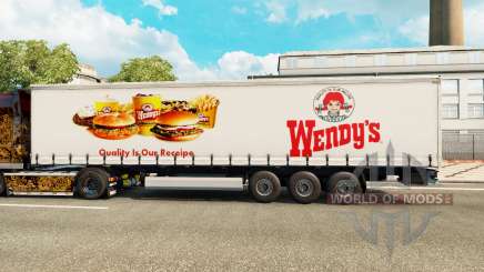 Wendys Haut auf dem Anhänger Vorhang für Euro Truck Simulator 2