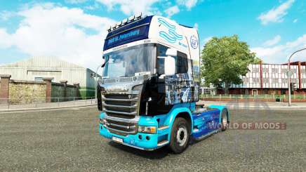 Die Haut auf der Zugmaschine Scania für Euro Truck Simulator 2