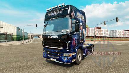 La peau AC-DC-pour camion Scania pour Euro Truck Simulator 2