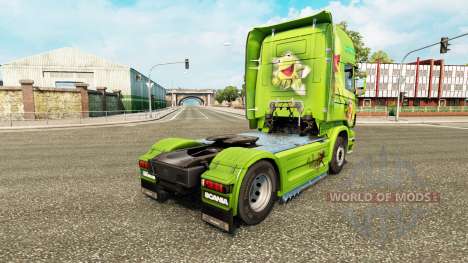 La peau de Kermit la Grenouille sur tracteur Sca pour Euro Truck Simulator 2