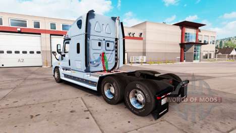 La peau sur les AVQ tracteur Freightliner Cascad pour American Truck Simulator