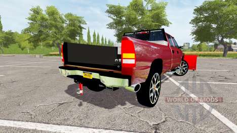 Chevrolet Silverado 2500 HD 2002 plow v2.0 für Farming Simulator 2017
