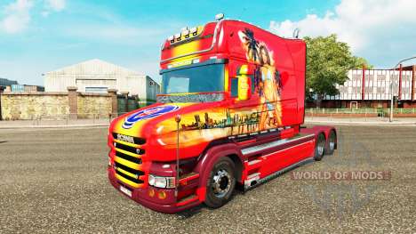 Beau skin pour camion Scania T pour Euro Truck Simulator 2