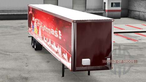 Eine Sammlung von skins für Weihnachten trailer  für American Truck Simulator