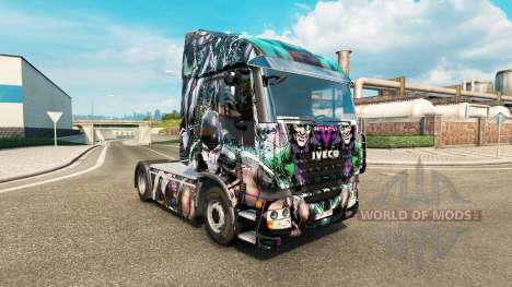 La peau DC Méchants sur le camion Iveco pour Euro Truck Simulator 2