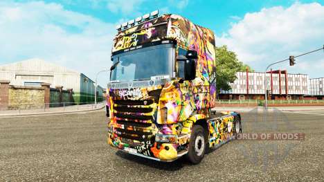 Graffiti-skin für den Scania truck für Euro Truck Simulator 2
