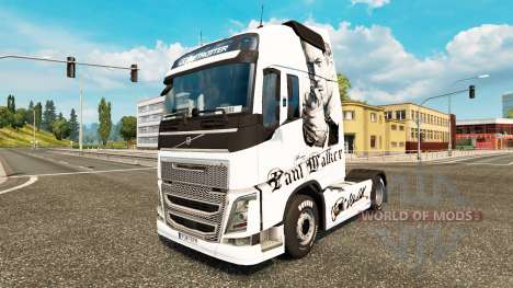 Paul Walker peau pour Volvo camion pour Euro Truck Simulator 2