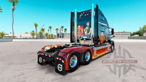 La peau de Fille sur le camion Volvo VNL 780 pour American Truck Simulator