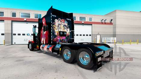 Скин High School DxD Anime на Peterbilt 389 pour American Truck Simulator