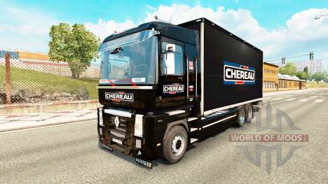 La peau Chereau pour tracteur Renault Magnum tan pour Euro Truck Simulator 2