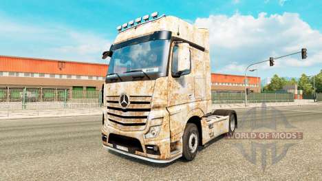 La peau de Rouille sur le tracteur Mercedes-Benz pour Euro Truck Simulator 2