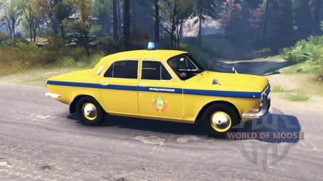 GAZ-24 Wolga Polizei für Spin Tires