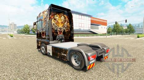 La peau de Tigre sur le camion de l'HOMME pour Euro Truck Simulator 2