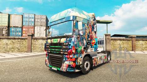 DC Comics de la peau pour DAF camion pour Euro Truck Simulator 2