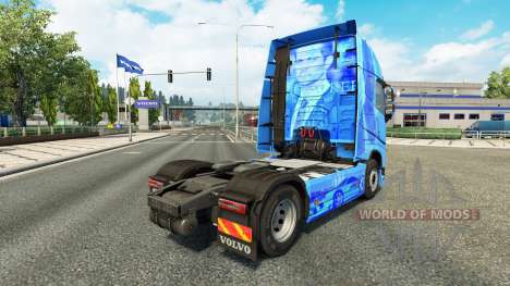 La peau de Paul Walker R. I. P. de Volvo trucks pour Euro Truck Simulator 2