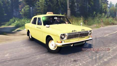 GAZ-24 Wolga Taxi v2.0 für Spin Tires