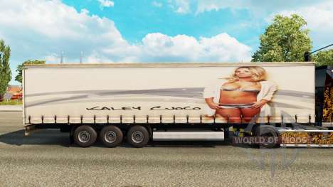 Haut Kaley Cuaco Trinute auf den trailer für Euro Truck Simulator 2