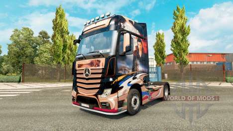 La peau Revaniko pour tracteur Mercedes-Benz pour Euro Truck Simulator 2