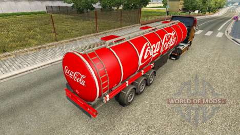 Haut, Coca-Cola, die auf dem Anhänger für Euro Truck Simulator 2