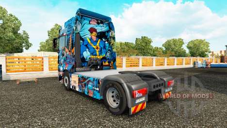 Haut Marvel-Helden auf dem truck MAN für Euro Truck Simulator 2