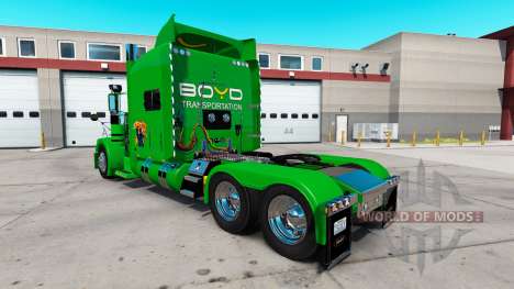 Boyd Transport de la peau pour le camion Peterbi pour American Truck Simulator