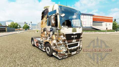 La peau Attaque des Titans sur le tracteur HOMME pour Euro Truck Simulator 2