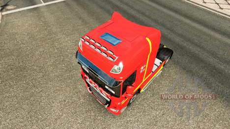 Haut Sapeur Pompier auf Zugmaschine DAF für Euro Truck Simulator 2