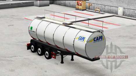 Lebensmittel-tank-Auflieger-Menci für American Truck Simulator