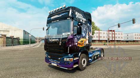 La peau Fast & Furious pour Scania camion pour Euro Truck Simulator 2