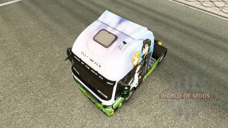La peau d'Art d'Épée en Ligne pour camion Iveco pour Euro Truck Simulator 2